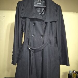 GUESS Women's Black Trench Coat